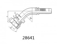 45°JIS METRIC FEMALE 60°CONE SEAT