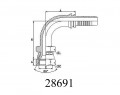 90° JIS METRIC FEMALE 60° CONE SEAT