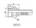 O-RING METRIC MALE FLAT SEAT