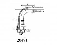 90° METRIC FEMALE 24° CONE O-RING