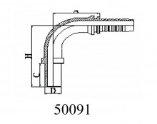 90°METRIC STANDPIPE STRAIGHT