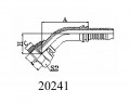 45° METRIC FEMALE FLAT SEAT