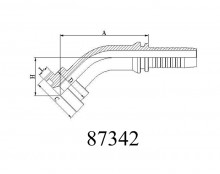 45°SAE FLANGE 3000 PSI