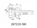 JIC FEMALE 74°CONE SEAT DOUBLE HEXAGON SM