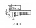 METRIC FEMALE 24° CONE O-RING L.T.