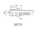 JIC 74°MALE CONE SEAL LONGER