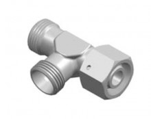 RUN TEE FITTINGS WITH SWIVEL NUT